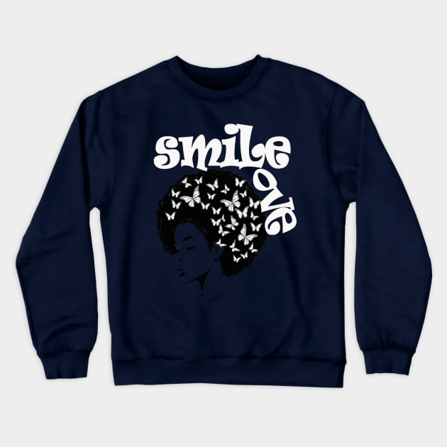 Smile Love Crewneck Sweatshirt by Angelic Gangster